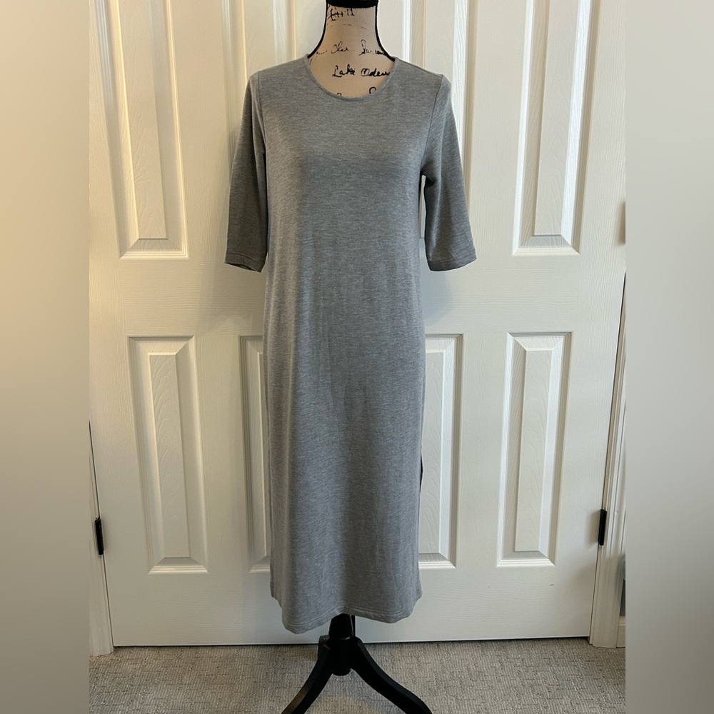 Pure Jill Gray Women's lightweight sweatshirt Dress small petite